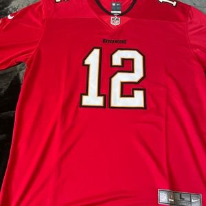 Tom Brady L Red Tampa Bay Buccaneers NFL jersey